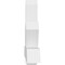 Ekena Millwork Kennewick Architectural Grade PVC Gable Bracket, 72"W x 30"H x 6"D x 6"F, 10/12 Pitch GBP072X30X0606KEN00 - alternate 4